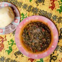 Vegan -  Sukuma Wiki (Kenyan Kale) With Fufu Or Rice · Sukuma Wiki, an East African favorite, is made with Kale, Bell Pepper, Onions and spices.  T...