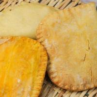 Jamaican Patties · Filled with beef or chicken.