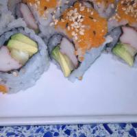 California Roll · Crab, avocado and cucumber.