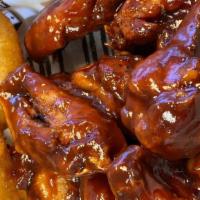 Factory Wings (6) · Deep fried wings topped in your choice of HDF Hot, HDF Medium, HDF Mild, BBQ,  Garlic Parm, ...
