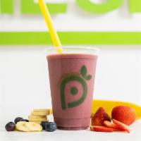 Super Smoothie · Acai, strawberry, blueberry, raspberry, and banana.