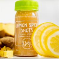 Lemon Spice Shot · Lemon, Cayenne pepper, Ginger, Honey