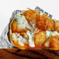 Buff Chick Middleweight  · Boneless, Crispy Chicken, Tater Tots, Cheddar Cheese, Cilantro Ranch & Your choice of Sweeth...