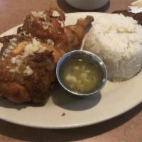 Mojito Chicken · Half of a chicken on the bone - fried or roasted, seasoned with mojo sauce (limited availabi...