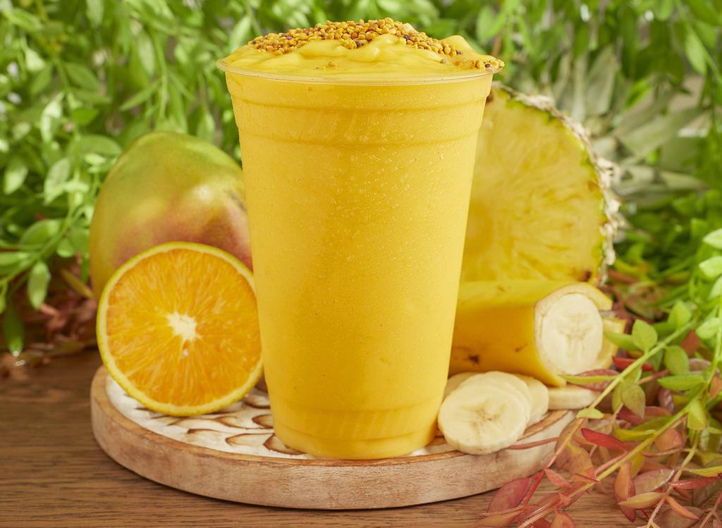 Citrus Plus Smoothie · Mango, pineapple, banana, orange juice, flaxseed, and bee pollen