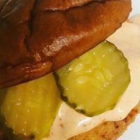Buttermilk Fried Chicken Sandwich · With creole ranch sauce.