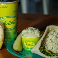 Tidbits' Classic Combo * · A Combo of our Most Popular Items! Our Famous Chicken Salad in a Pita, served with your choi...