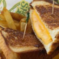 Grilled Cheese · Your choice of cheese, grilled between toast. Any kids favorite.