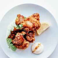 Japanese Fried Chicken (Karaage) · Soy-ginger marinated.