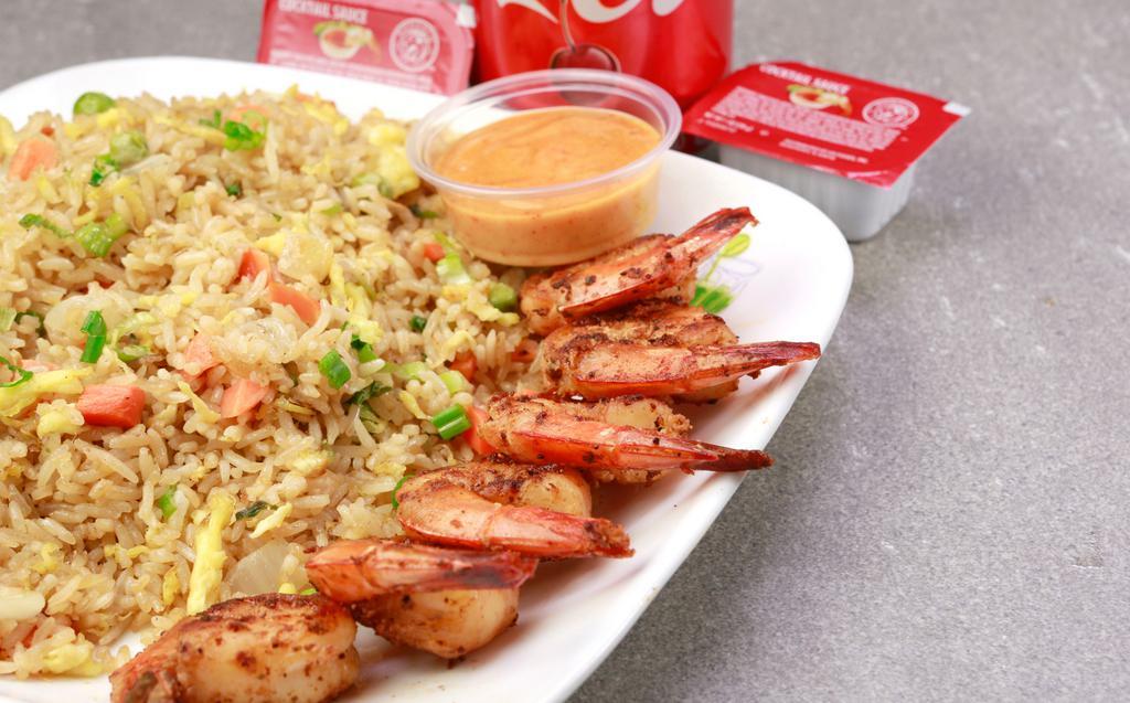 6Pc Shrimp Combo · Shrimp with fries and drink.