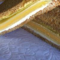 Triple Cheese Sandwich · On Toasted Wheat Bread: Swiss, American and Cream Cheese, Mayo, Butter, Lettuce, Olive Oil