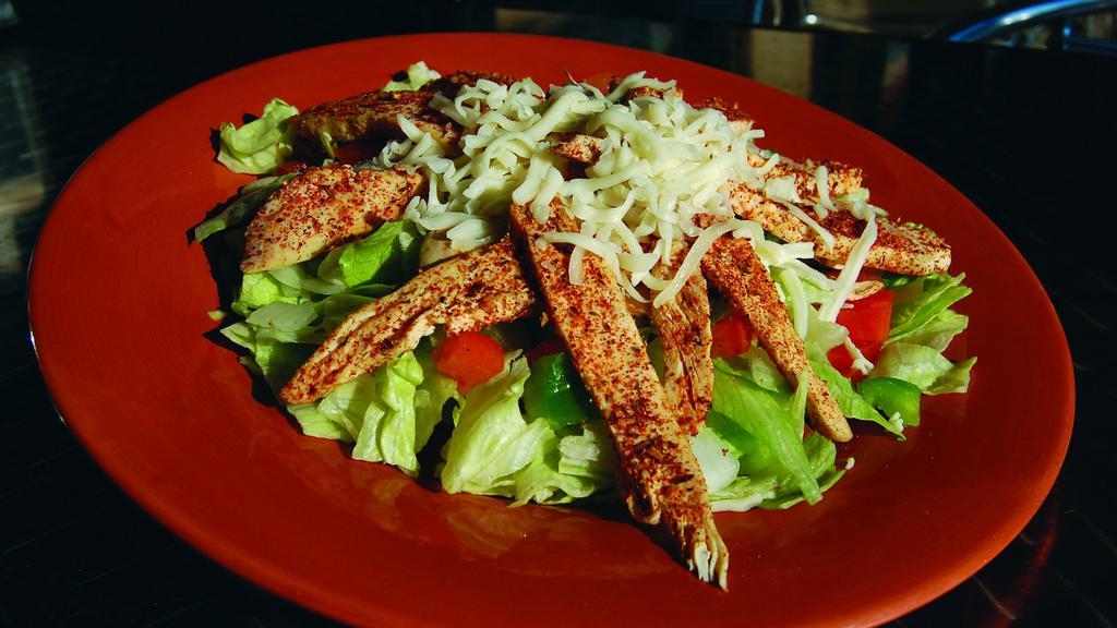 Specialty Salads · All salads served with lettuce, tomato onion mushroom, green peppers & mozzarella cheese.