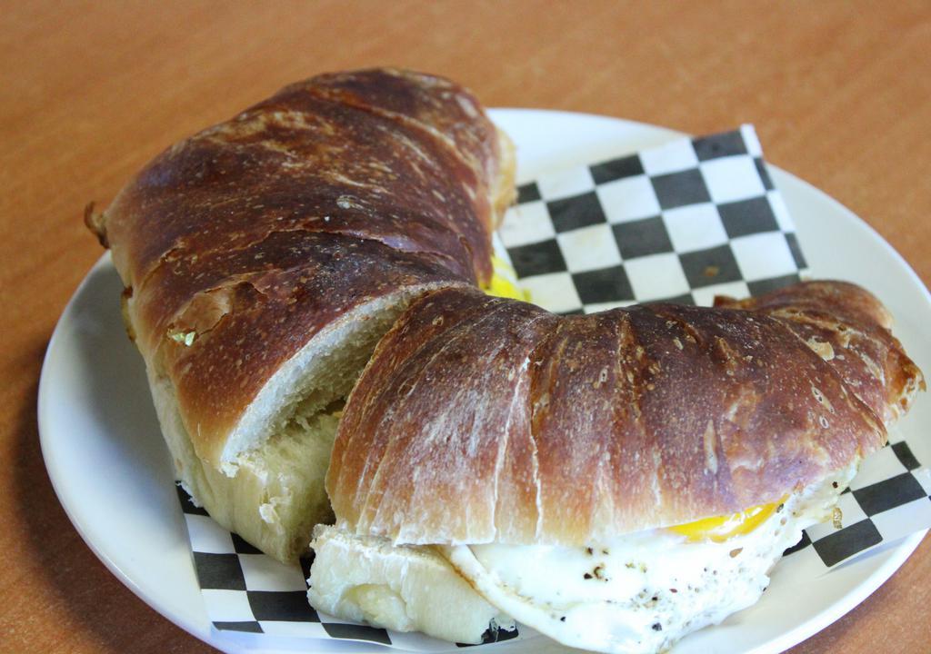 36 - Croissant Egg · A Toasted Croissant with 2 Eggs