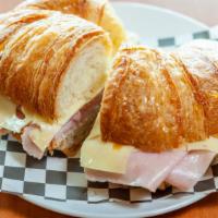 35 - Croissant Ham & Cheese · A Toasted Croissant with Ham and Cheese