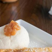 Gocha’S Fried Pie · Golden-fried empanada with featured fruit filling of the day strawberry, peach, or blueberry...
