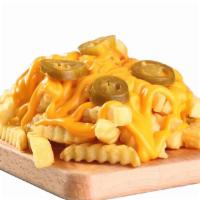Cheese Fries · Fresh crinkle fries topped with  cheese an