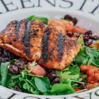 Salmon Salad* · Mesclun | grilled salmon | dried cranberries  | balsamic vinaigrette