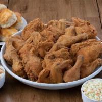 20 Piece Meal · Meal includes 5 Thighs, 5 Legs, 5 Breasts, & 5 Wings. Or 20 Breast Strips and 6 dipping sauc...