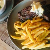 Fraldinha - Skirt Steak · char-grilled skirt steak with heart of palm creamy sauce. Served with French fries