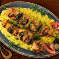 Chicken Kababs · Served with couscous or a basmati rice pilaf.
