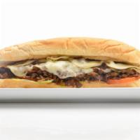 Steak & Cheese · Lettuce, tomato, mayo, grilled onion and provolone cheese. *Hot Subs.