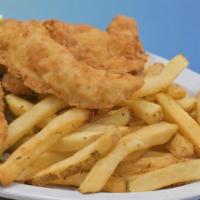 Chicken Tender Platter · Breaded and fried chicken tenders served with choice of barbecue or honey mustard sauce, and...