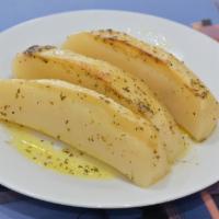 Lemon Potatoes · Oven roasted potatoes cooked in olive oil, lemon, and oregano.