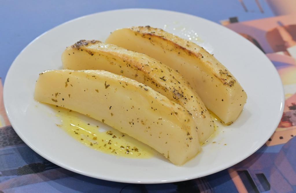 Lemon Potatoes · Oven roasted potatoes cooked in olive oil, lemon, and oregano.