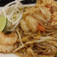 Pad-Thai · Very popular Thai noodles with bean sprouts, green onion, and egg sauteed with tamarind sauc...