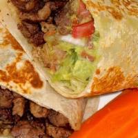 Grilled Chicken Burritos · SERVE W/ FRENCH FRIES OR CHIPS AND SALSA