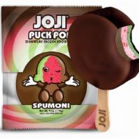 Spumoni · Pistachio, Cherry & Chocolate Frozen Yogurt, Almonds, Cherry Popping Boba, Semi Sweet Chocol...