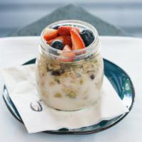 Sweet Dreams Overnight Oats · While you were fast asleep, your breakfast is blooming. Dried cherries, apricots, cranberrie...
