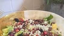 Blue Salad · Spring mix, crumbled blue cheese, honey roasted pecans, blueberries, apricot dressing
