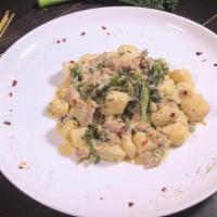 Gnocchi Alla Ciccio · Sausage , broccoli , cream