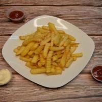 Large Fries · French fries topped with secret recipe.