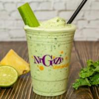 Green Machine · 180 Calories. Kale, Pineapple, Celery, Orange Juice or Lemon Juice, protein.