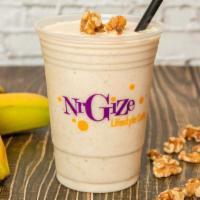 Banana Nut Smoothie · Made with our signature smoothie mix.