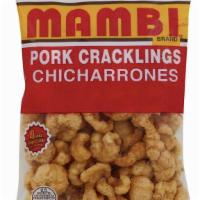 Mambis Pork Cracklings Chicharrones Hot N' Spicy (70.8 G) (1 Piece) · Bacon flavor isn't just for the breakfast table. Get your pork fix any time of day with thes...