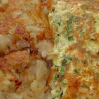 Florentine Omelette · Spinach & Feta Cheese served with Home Fries or Grits
