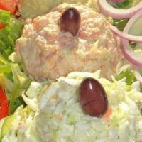 Chicken Salad Platter · with sliced Egg