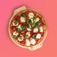 Margherita Pizza Mafia · Fresh pizza crust filled with house-made pizza sauce and fresh mozzarella cheese with sliced...