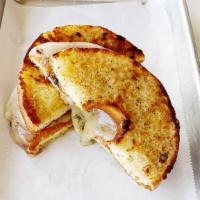 Grilled Cheese Doughwich · Grilled Cheese with White Cheddar Grilled in Shallot Butter
