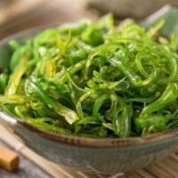 Seaweed Salad · Marinated Japanese seaweed with sesame seeds.