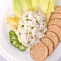 Ahi Tuna Salad · 1/2 pound of steamed ahi tuna blended with celery and onions in a seasoned mayo--you'll neve...