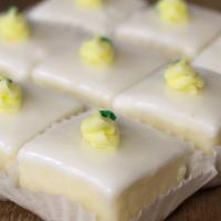 Cake Squares - Rosebuds (Box Of 6 Cake Squares) · McEntyre's famous yellow layer cake squares with rosebuds - specify a preferred color for ro...