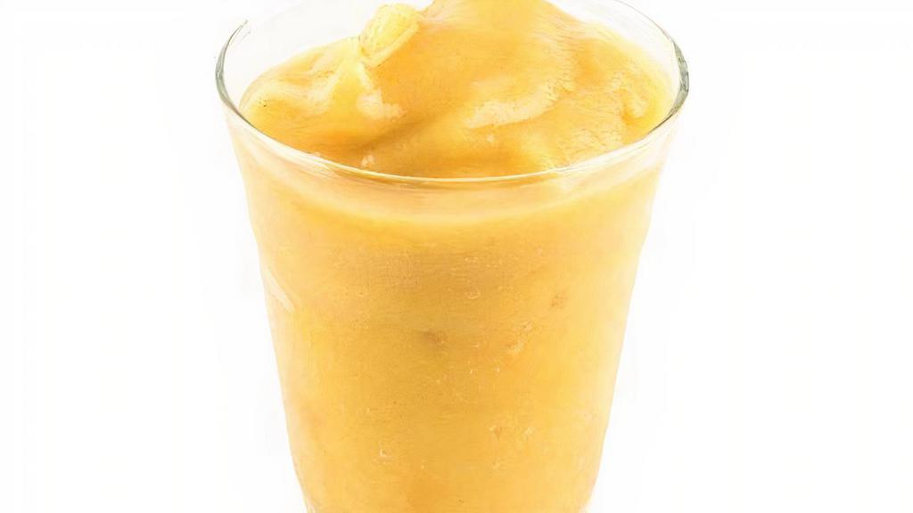 Peach Pear Slush · Caffeine free. This refreshing peach pear brings a cool taste of summer to any season.