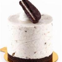 Oreo Mousse Slice · Crushed Oreos folded into a sweet mousse, topped with an Oreo.