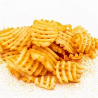 Waffle Fries · Crispy waffle fries ~ potatoes cut in a waffle pattern make the perfect base for a plethora ...