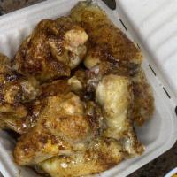 Honey Old Bay Wings · 10 Wings with our sugar free honey old bay glaze