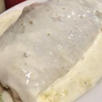 Burrito · Your choice of shredded beef, or chicken, served with refried beans, rice, lettuce, guacamol...